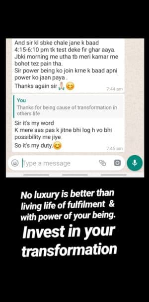 PowerBeing testimonial