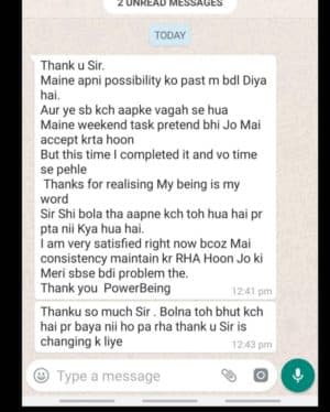 PowerBeing testimonial