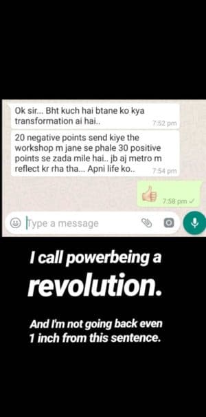 PowerBeing testimonial