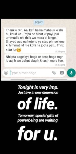 PowerBeing testimonial
