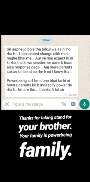 PowerBeing testimonial