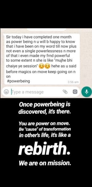 PowerBeing testimonial